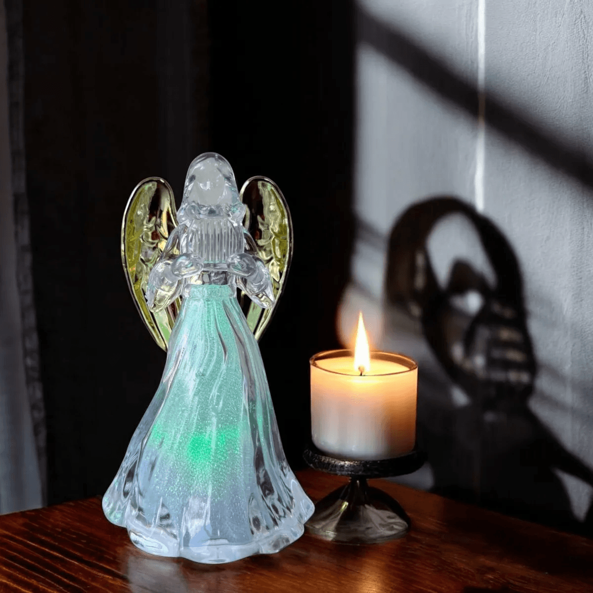 Luminária Anjo Guarda HARPA Luminoso 14cm ZSS-022Harpa