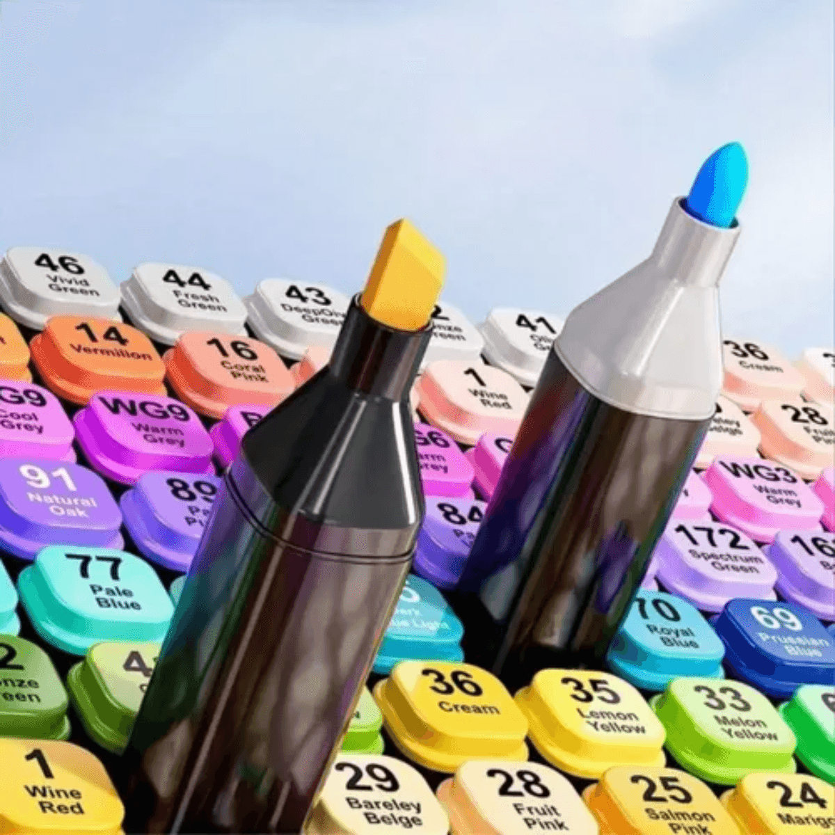 Maleta Canetinhas Coloridas 60 Cores Desenho TouchSweet60K53