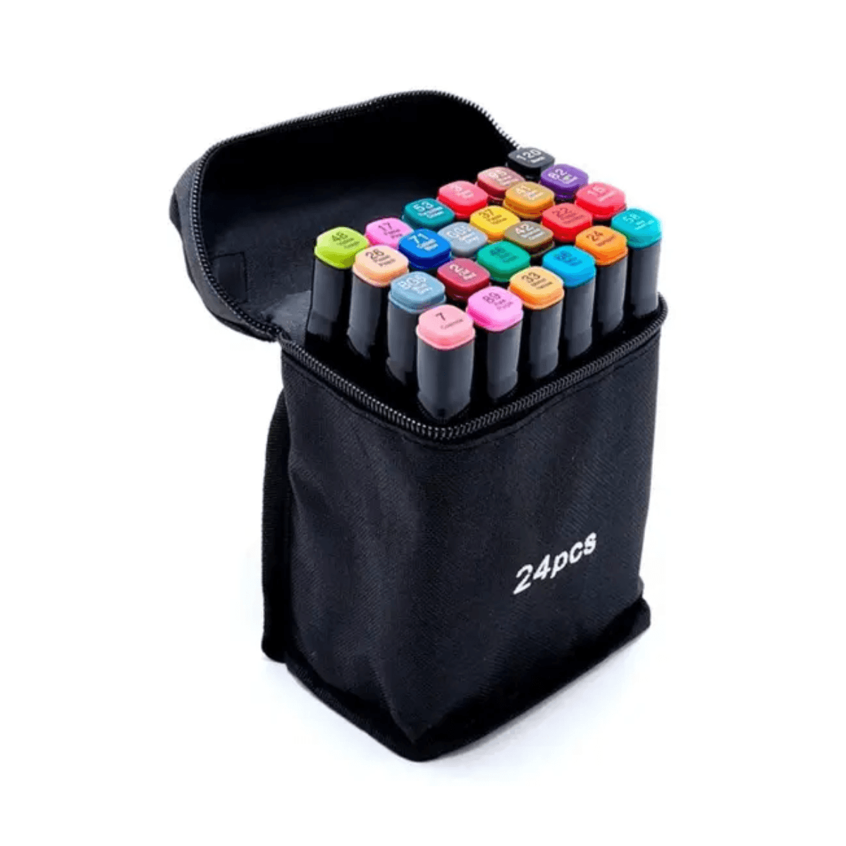 Maleta Canetinhas Coloridas 24 Cores Desenho TouchSweet24K50