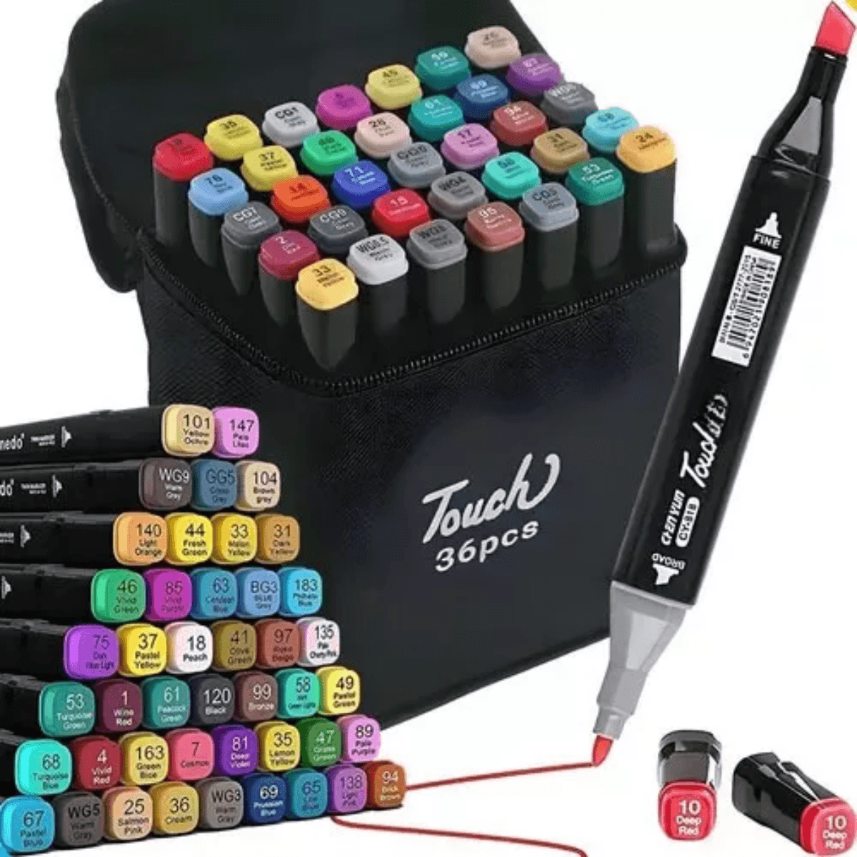 Maleta Canetinhas Coloridas 36 Cores Desenho TouchSweet36K51 — default