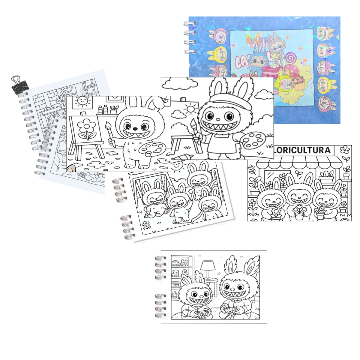 Caderno Desenho TURMA Urso Monster Capa Dura A5 BF-003Turma