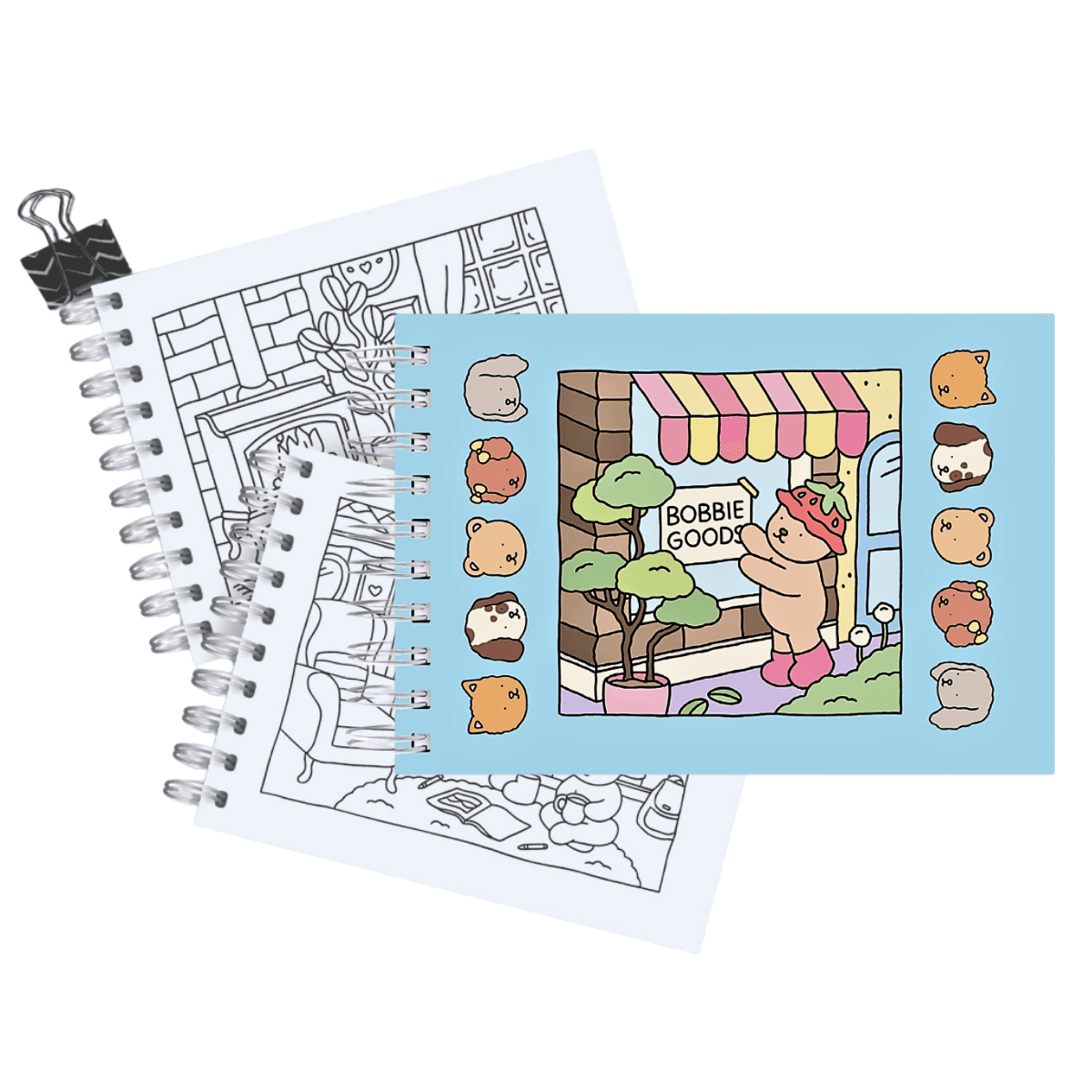 Caderno Desenho Urso Capa Dura A5 48 Folhas 180g T TZ-8088 — Azul