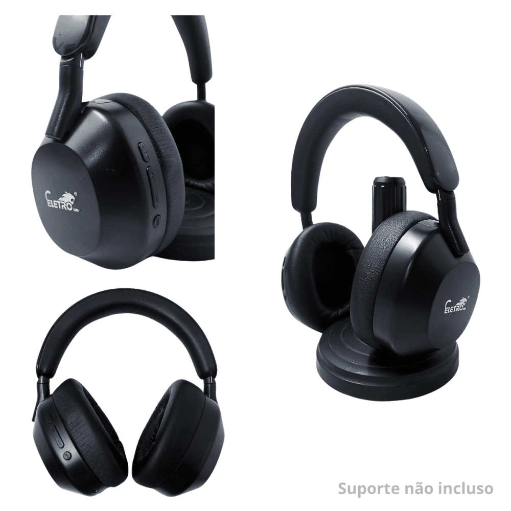 Fone Ouvido Bluetooth 5 3 Redução Ruído ANC Headset EL-1512