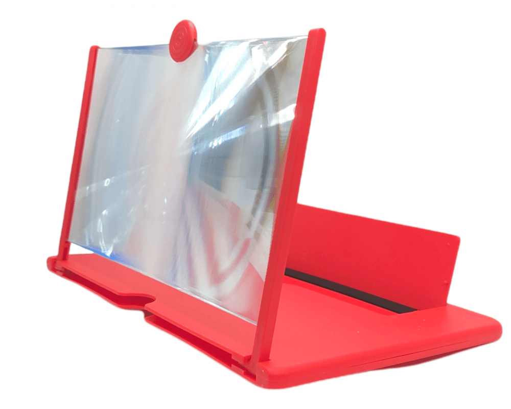 Ampliador Tela 12 polegadas Celular Tablet 12AL-1355 — Vermelho