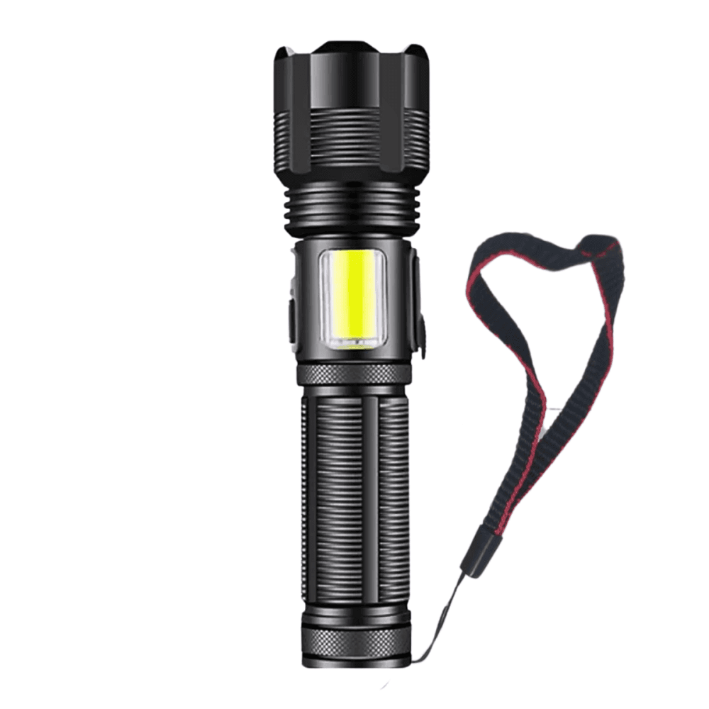 Lanterna Tática Portátil Bateria Recarregável Luz AL-B1287