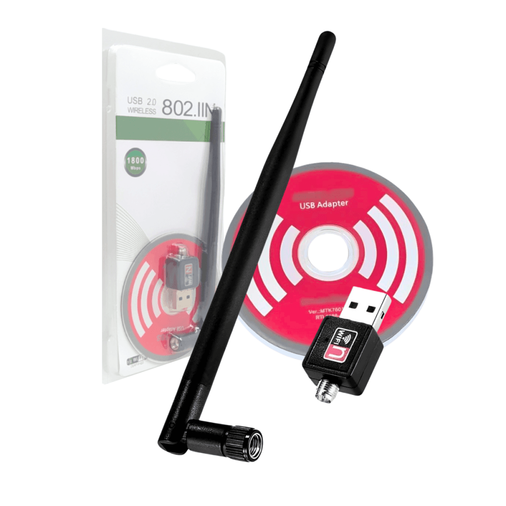 Antena Wifi Adaptador Usb Receptor Wireless AL-C818IX-009 — default