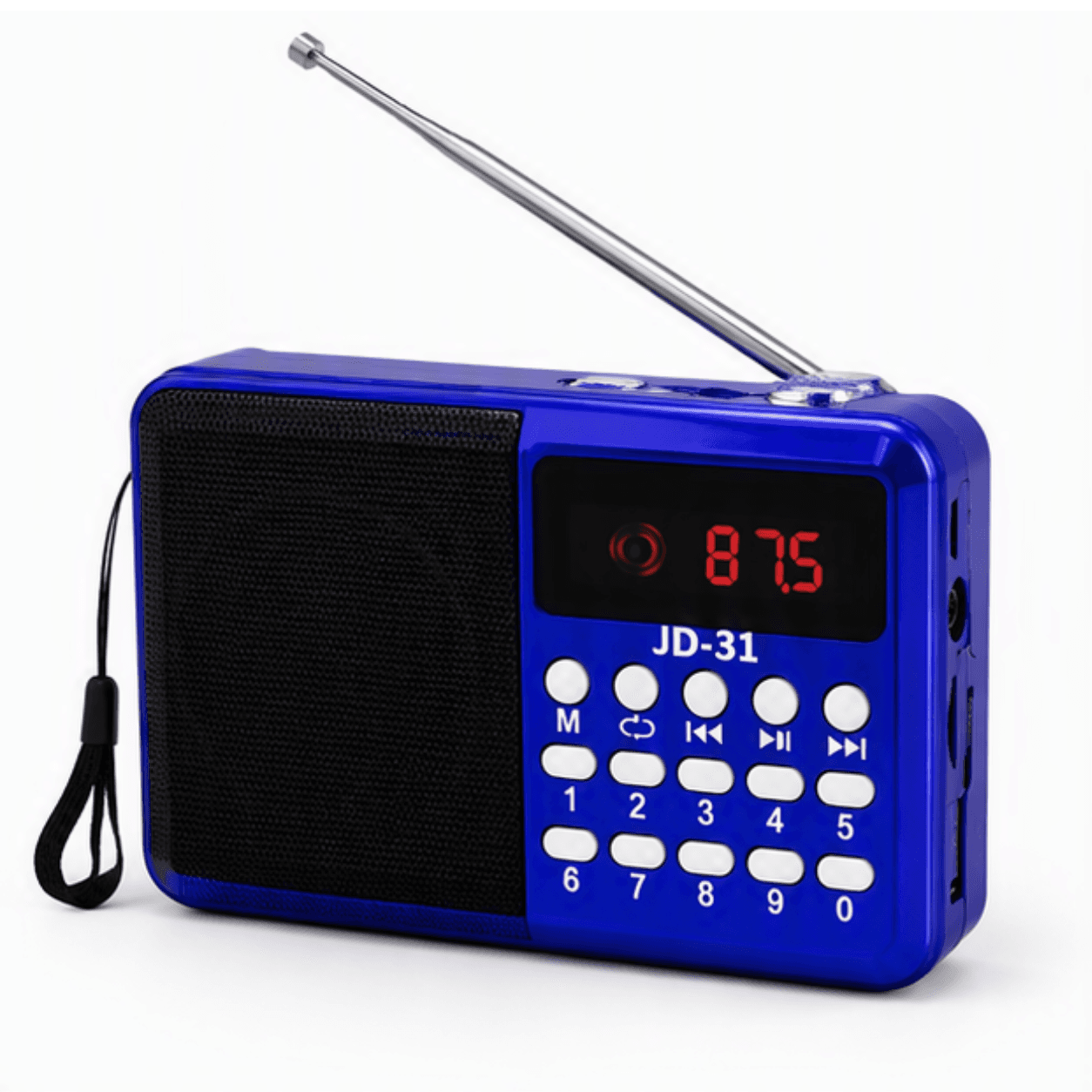 Rádio Portátil Bluetooth Digital FM USB Recarregável JD-31