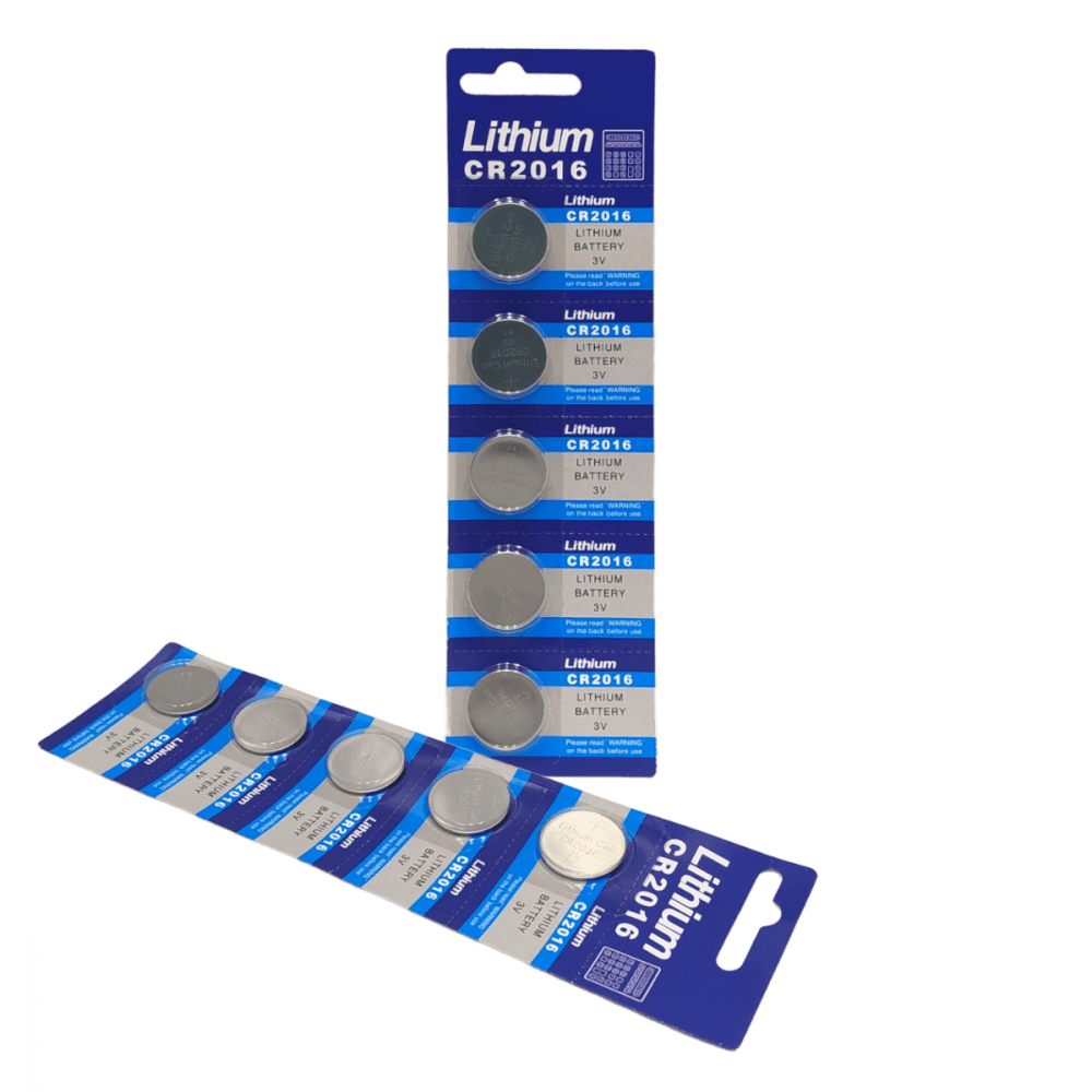 Cartela 5 unidades Bateria Litio 3V Maxmidia MAX-CR2016
