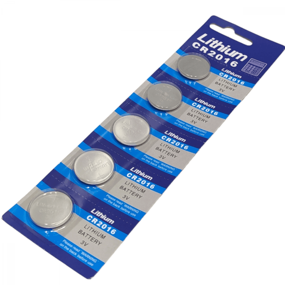 Cartela 5 unidades Bateria Litio 3V Maxmidia MAX-CR2016