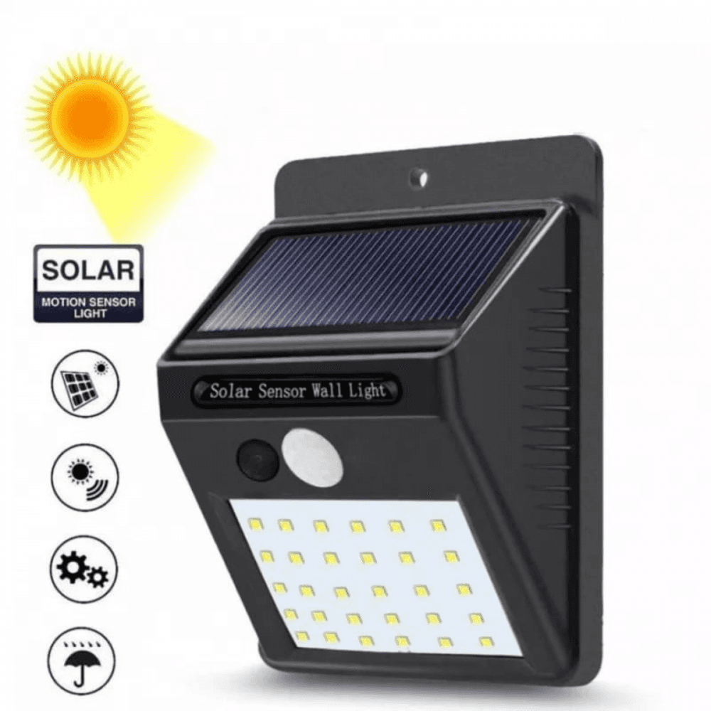 Luminária Solar Sensor Movimento 20 LEDS AL-B1325