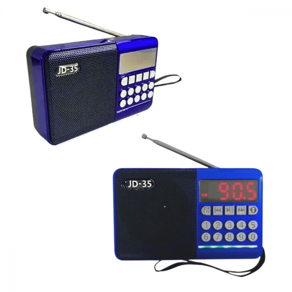 Rádio Portátil Retro Bluetooth 3W Bivolt Recarregável JD-35