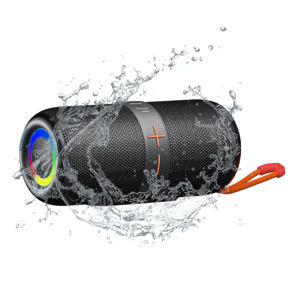 Caixa Som Bluetooth Portátil LED 100W Prova D agua EL-1096