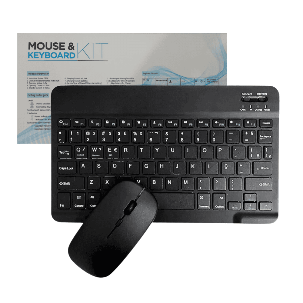 Teclado Mouse BLACK Sem Fio Ultra Fino Portátil TX2382-XF — default