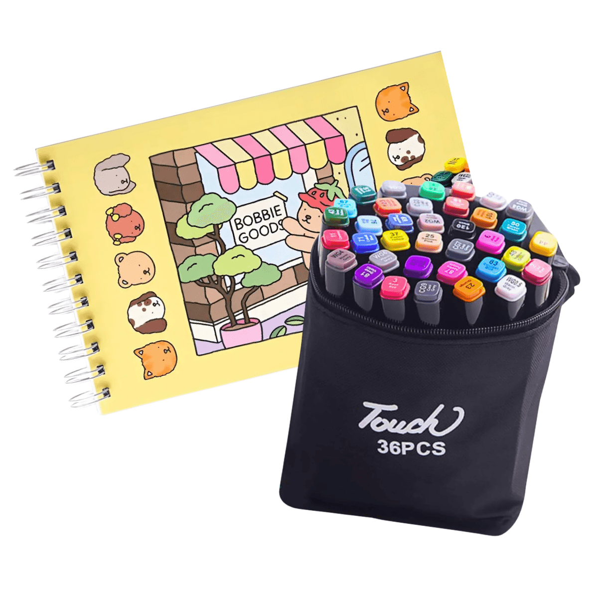 Kit 36 Canetinhas Caderno Desenho 36CanetinhasCaderno — default