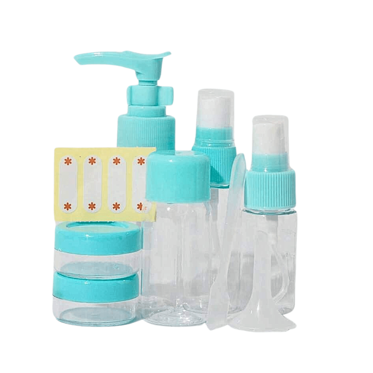Kit Frascos Viagem 7 Peças Necessaire Organizador AL-3673 — Ciano