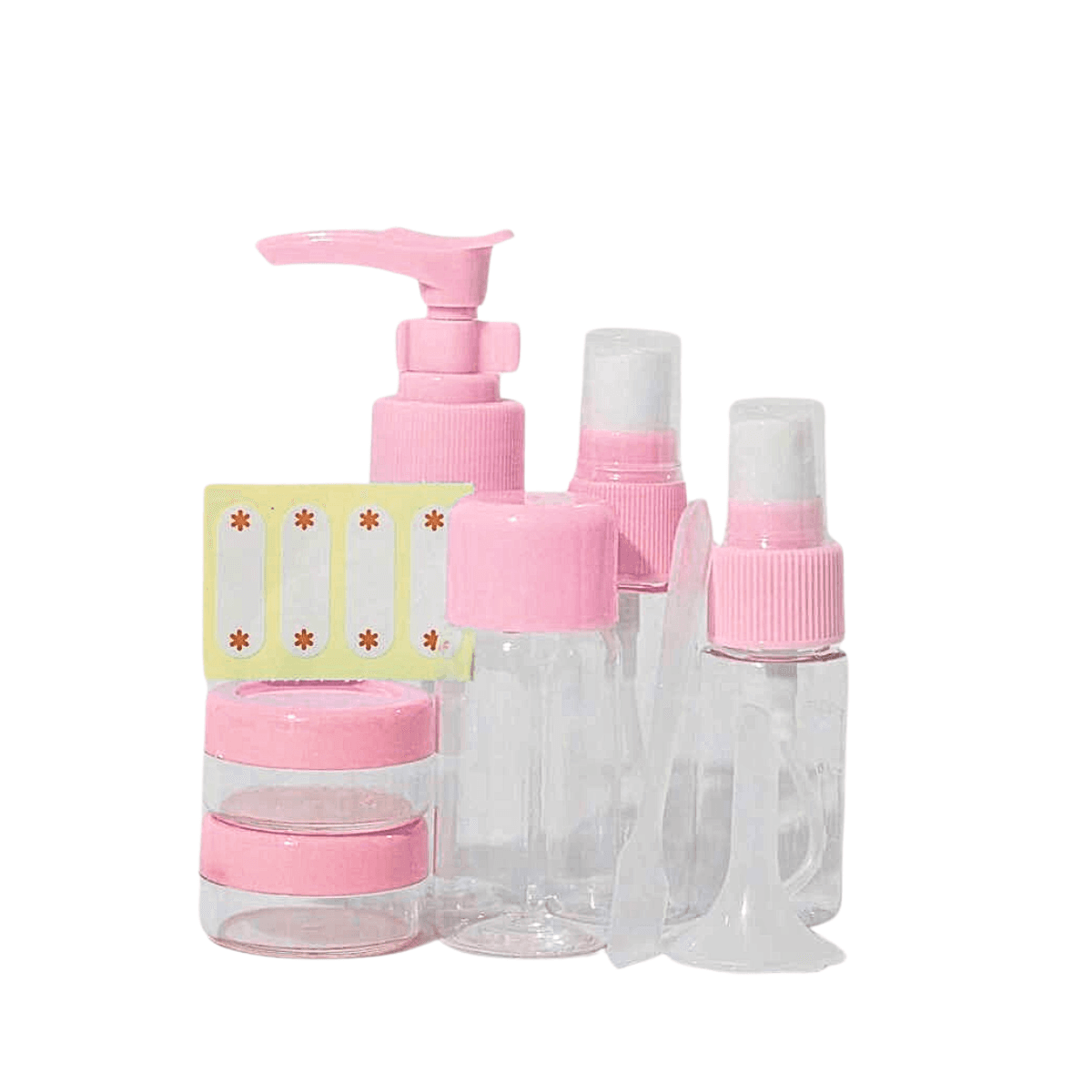 Kit Frascos Viagem 7 Peças Necessaire Organizador AL-3673