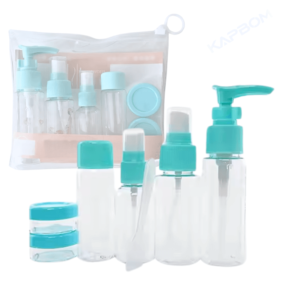 Kit Frascos Viagem 7 Peças Necessaire Organizador AL-3673