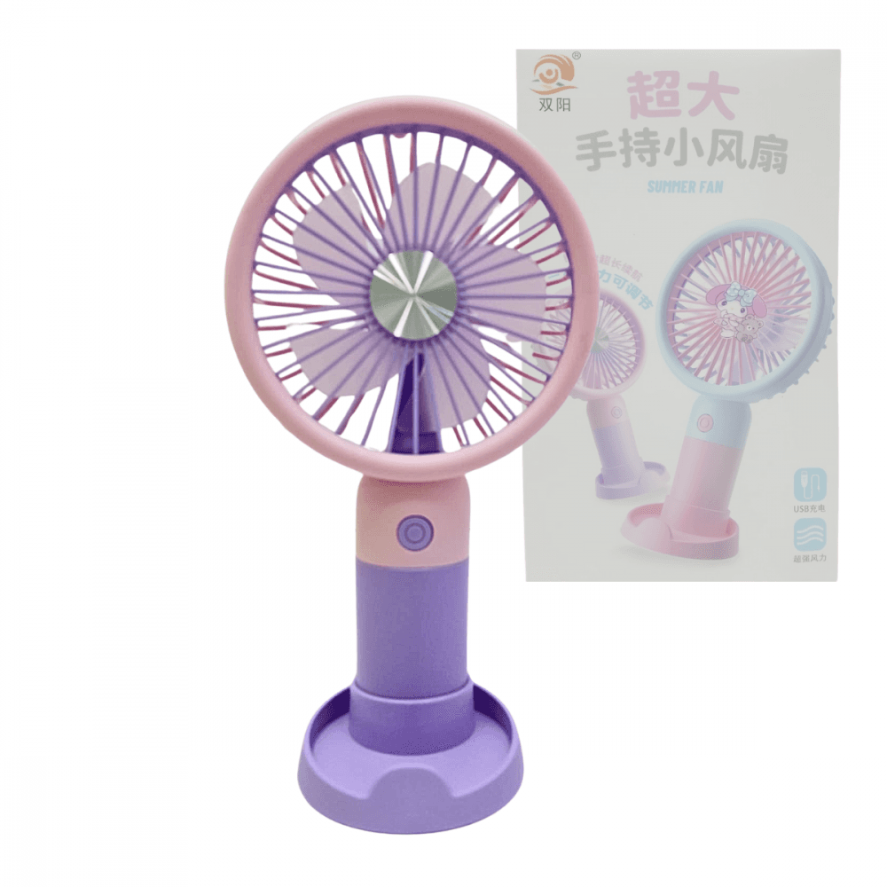 Mini Ventilador Portátil Recarregável Mesa Summer Fan 6826