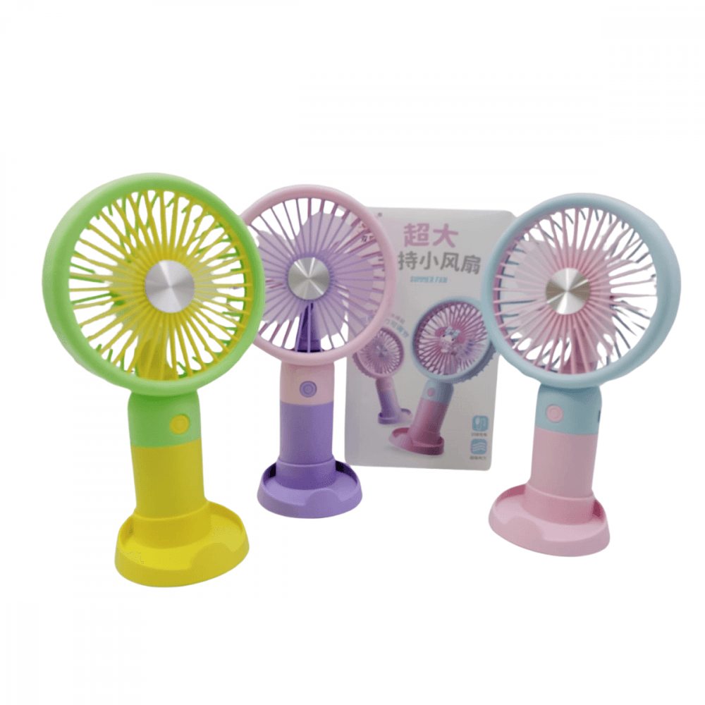 Mini Ventilador Portátil Recarregável Mesa Summer Fan 6826