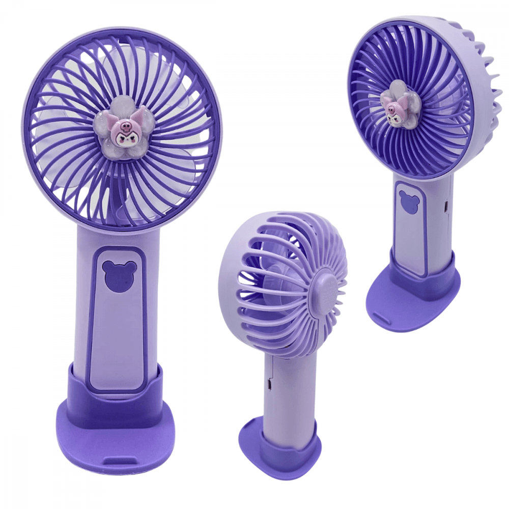 Mini Ventilador Portátil Recarregável Mesa Logo Urso TX265