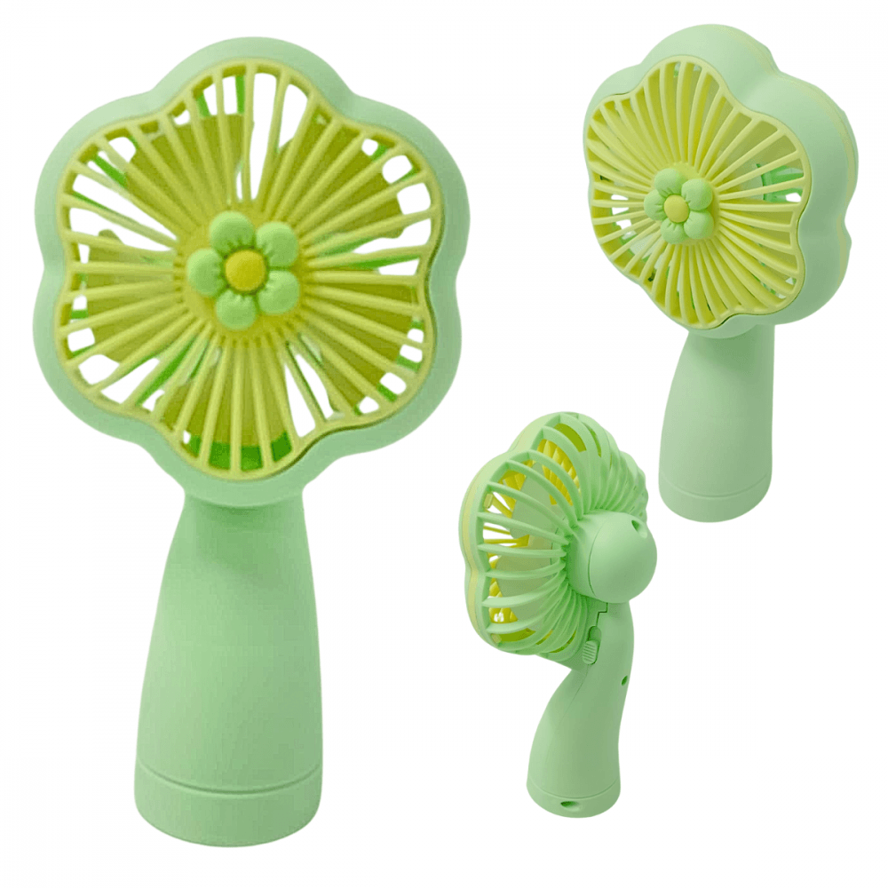 Mini Ventilador Portátil Recarregável Mesa Luz LED HQ66-13A
