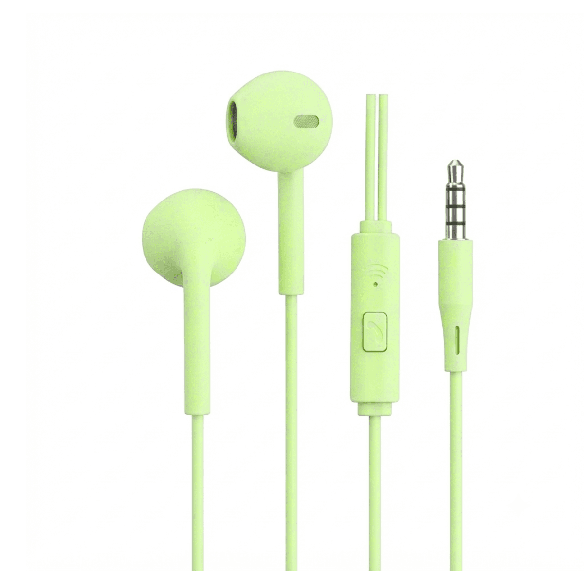 Fone Ouvido Fio Microfone P3 Conexão 3 KA-736 — Verde