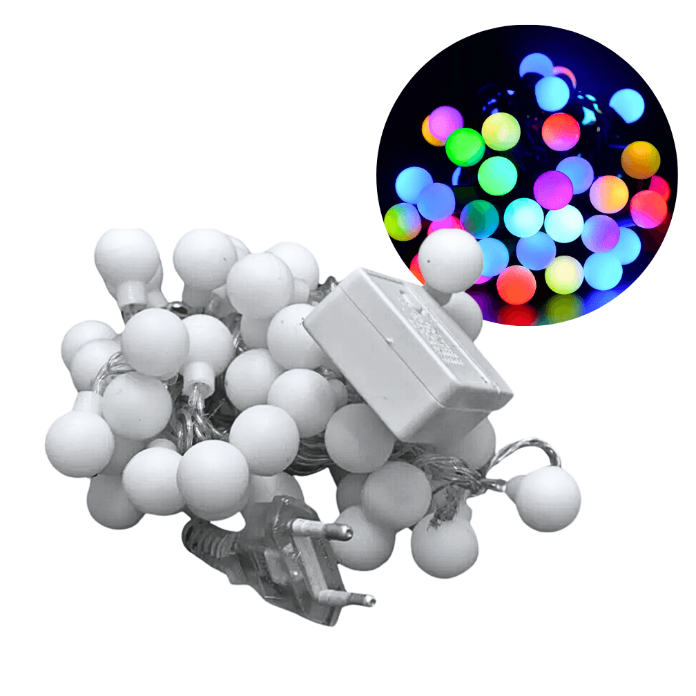 Pisca Natal Bolinhas 3 5M Led Colorido 28 AL-3714110V — default