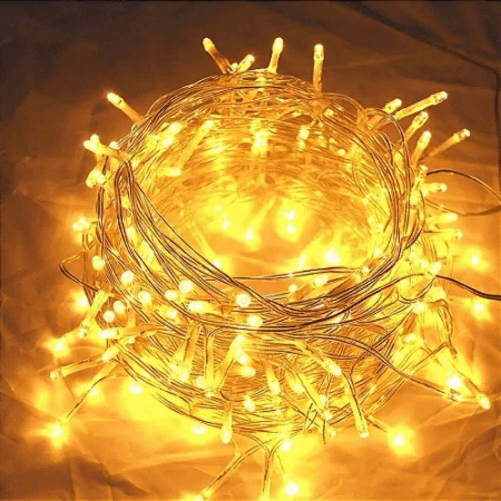 Pisca Luzes NATAL LED Amarelo 9 Metros Fio AL-3702220V