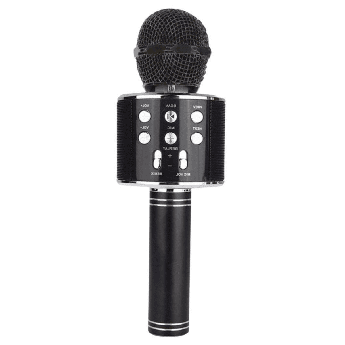 Microfone Sem Fio Bluetooth Karaokê Luz Led WS-858KA-1003