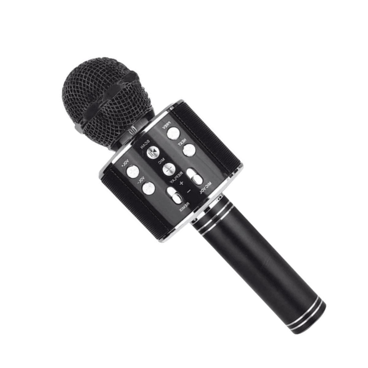 Microfone Sem Fio Bluetooth Karaokê Luz Led WS-858KA-1003