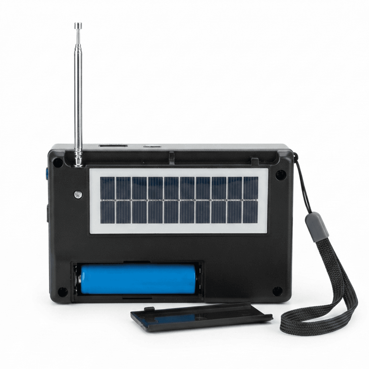 Rádio Retrô AM FM SW Recarregável Energia Solar KA-3359
