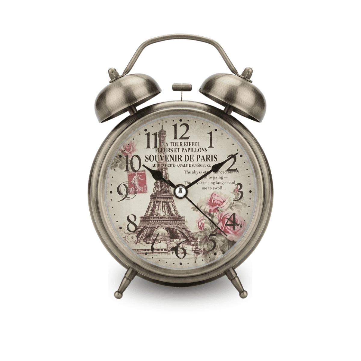 Relógio Despertador Analógico Paris Vintage 12 cm AL-2302