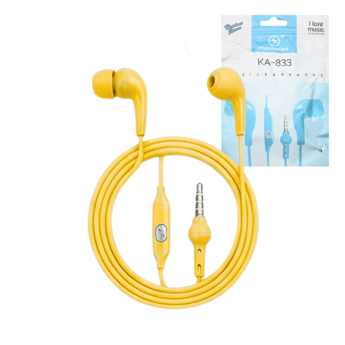 Fone Ouvido Fio Microfone Conexão P3 3 KA-833