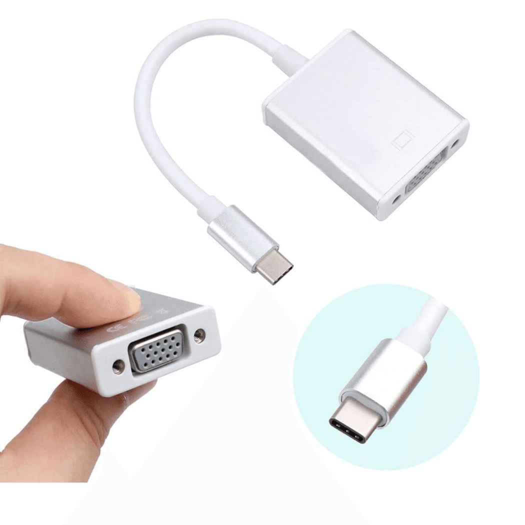 Adaptador Conversor Tipo-C VGA 1080p Full Hd KA-1582