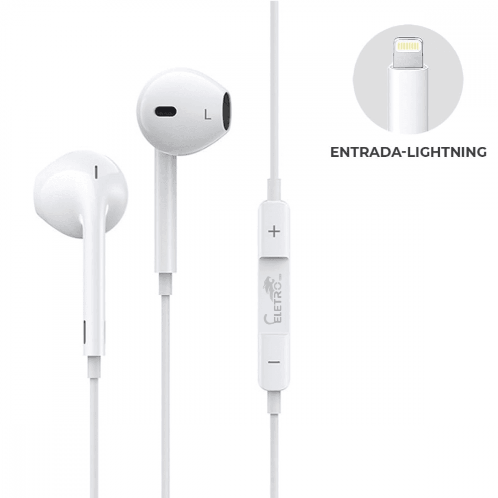 Fone Ouvido Intra Auricular Fio Microfone EL-1407-5G