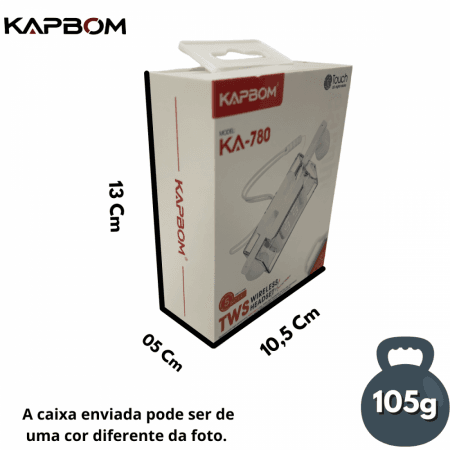 Fone Ouvido Intra Auricular Bluetooth Case KA-780