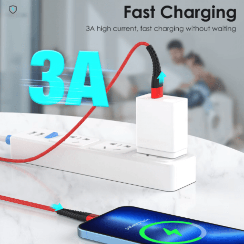 Cabo Dados V8 3 0A Quick Charge 1 Metro KA-323-V8