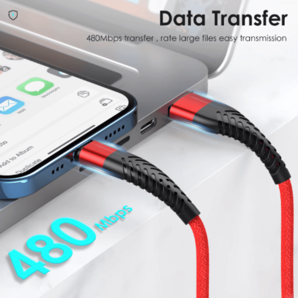 Cabo Dados V8 3 0A Quick Charge 1 Metro KA-323-V8