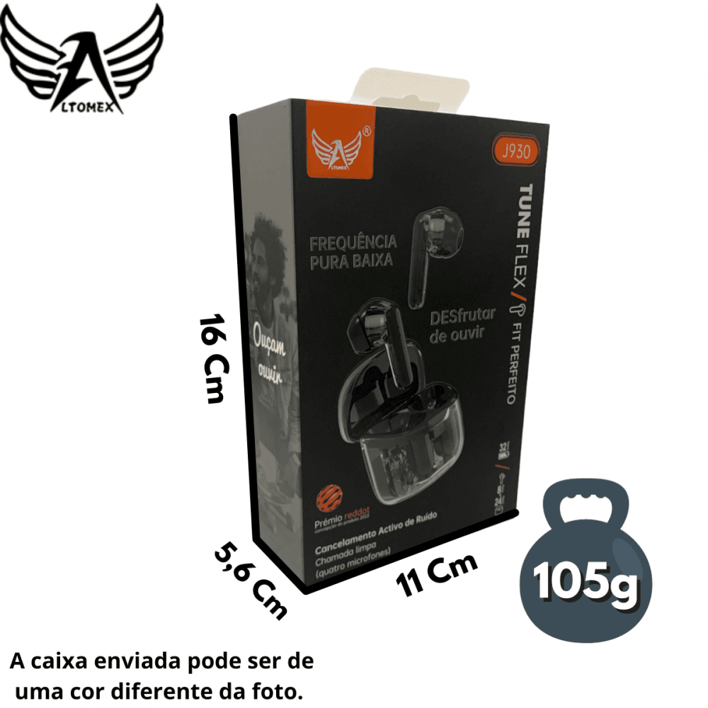 Fone Ouvido Intra Auricular Bluetooth Case Carregamento J930