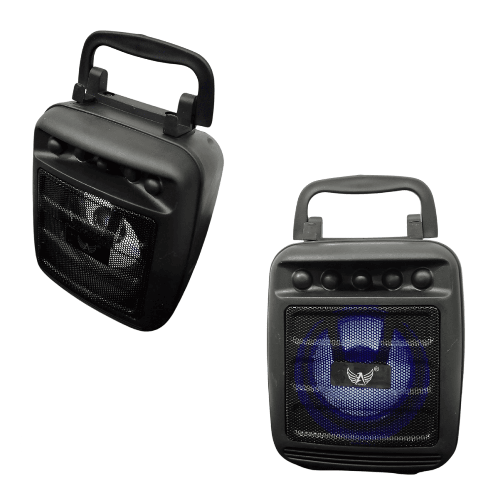 Mini Caixa Som LED RGB 8W Portátil Suporte AL-1028AL-1029