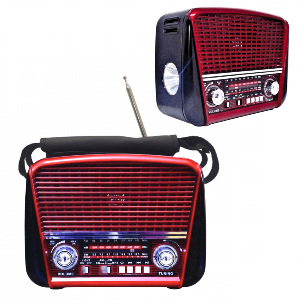 Rádio Retro 3W Bluetooth 5 1 Lanterna EL-1302