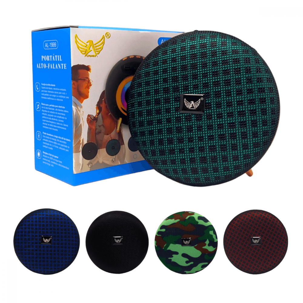 Caixa Som Portatil Bluetooth Suporte Fixo AL-1999