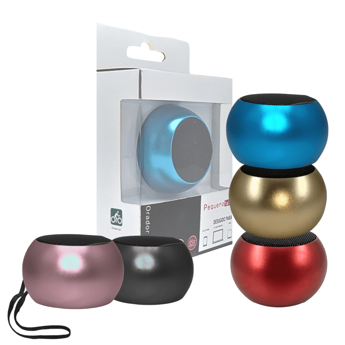 Mini Caixa Som Speaker Wireless 3W BRILHANTE AL-3031
