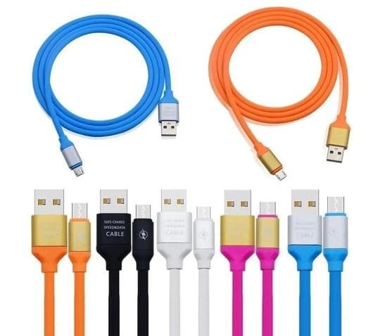Cabo Dados USB V8 Emborrachado Colorido 1 2 KAP-311-V8