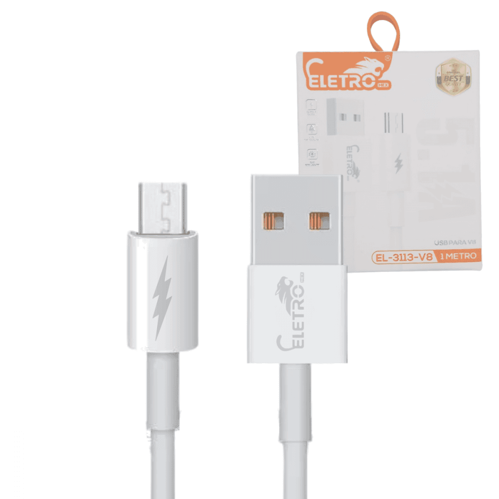 Cabo dados USB V8 5 1A 1 Metro EL-3113-V8 — default