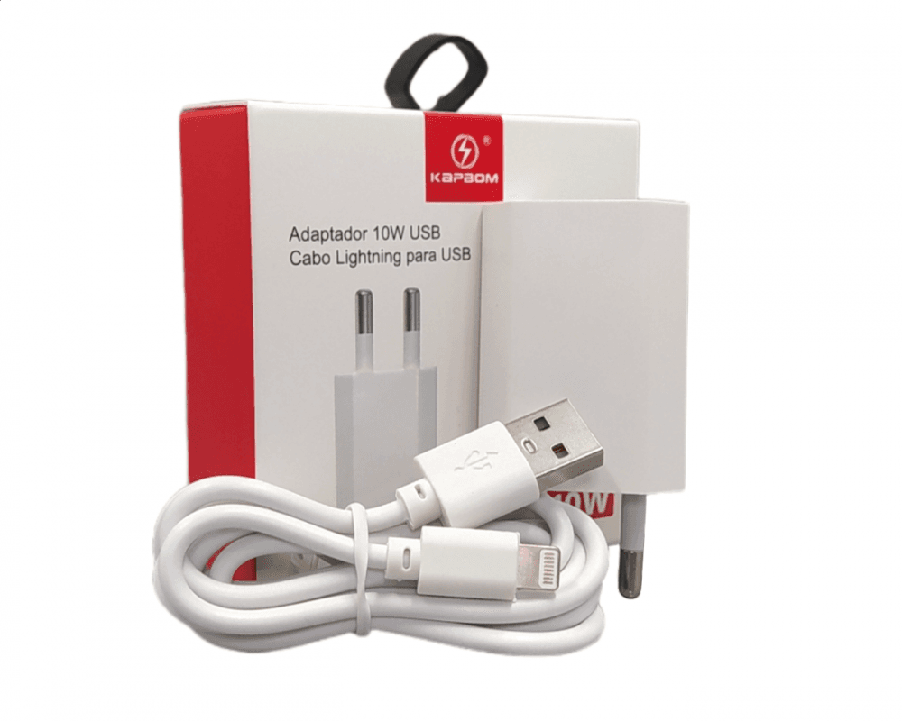 Carregador Completo 12W Cabo Móvel Lightning 1 KA-5007-5G — default