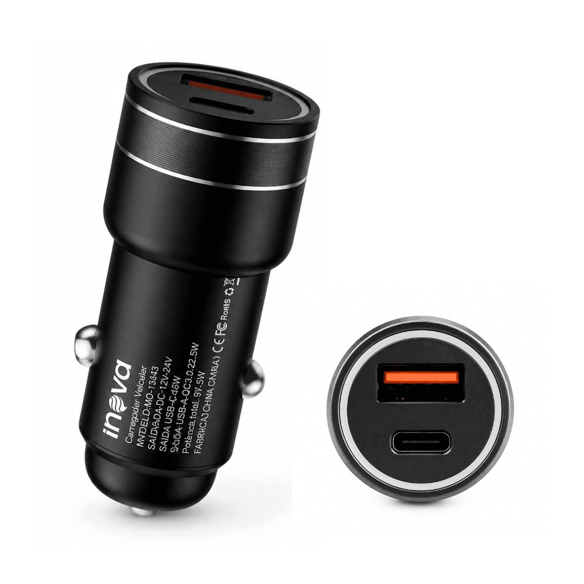 Carregador Automotivo Turbo 67 5W Cabo Lightning 1 MD-13433A