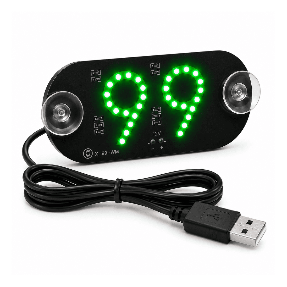 Placa LED Motorista de Aplicativo CD-99 — Verde