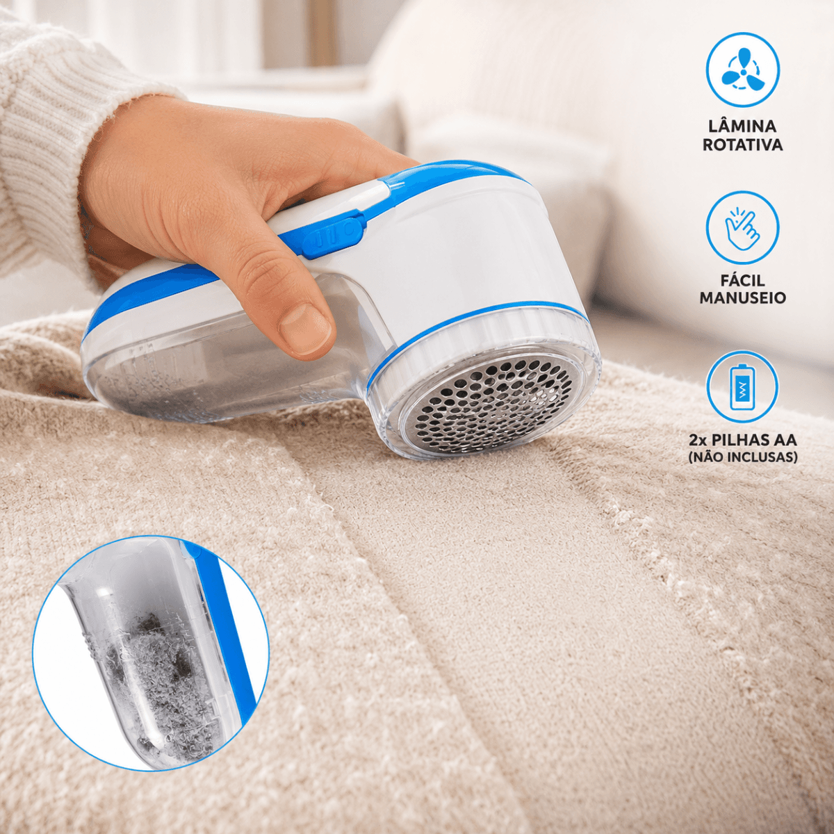 Removedor de Pelos e Bolinhas para Roupas LMF-1103