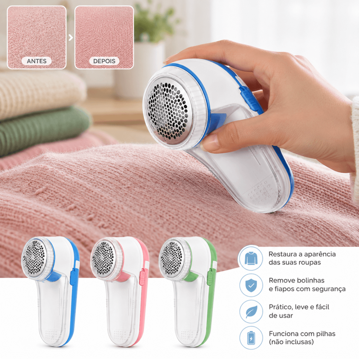 Removedor de Pelos e Bolinhas para Roupas LMF-1103